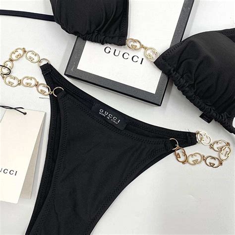 womens gucci swimsuit|gucci bikini chain.